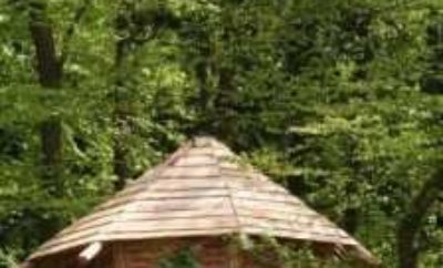 Cabane dans les arbres à la ferme aventure