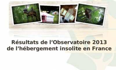 Résultats de l’Observatoire 2013 de l’hébergement insolite en France